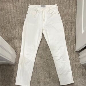 Everlane high waist straight White Jeans